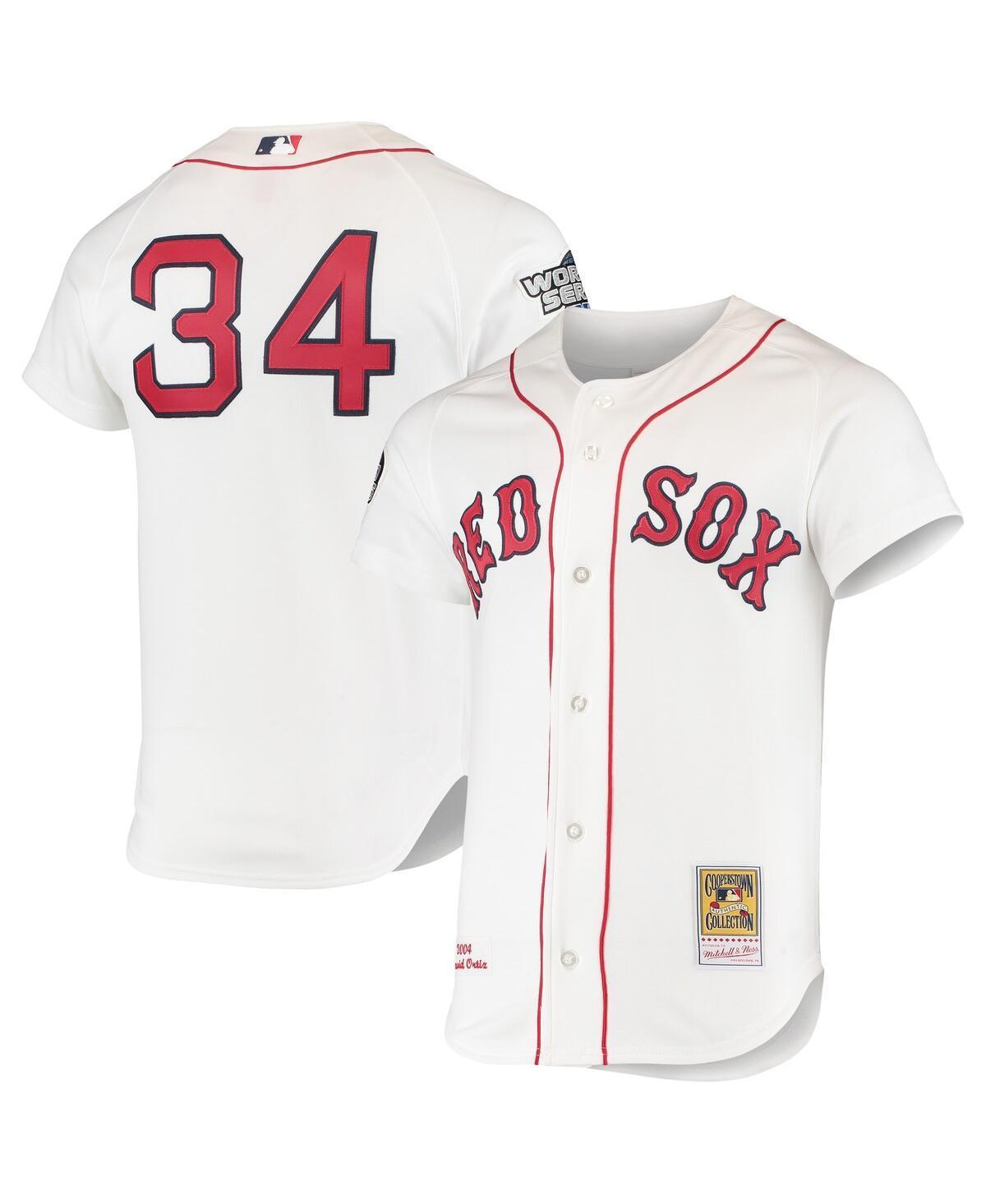 Men's Mitchell & Ness David Ortiz White Boston Red Sox 2004 Cooperstown Collection Home Authentic Jersey, Size: 40 Product Image