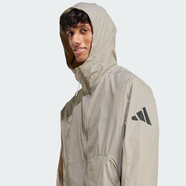adidas City Escape Windbreaker Putty Beige M Mens Product Image