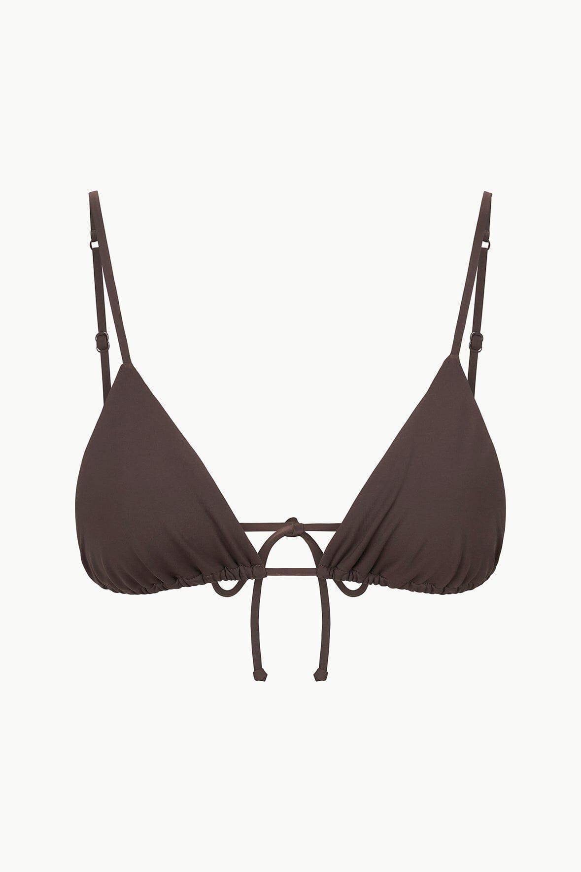 ALEXIS BIKINI TOP | DARK CHOCOLATE Product Image