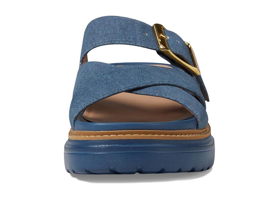 Cole Haan Fraya Slide Sandal (Denim Suede) Women's Shoes Product Image