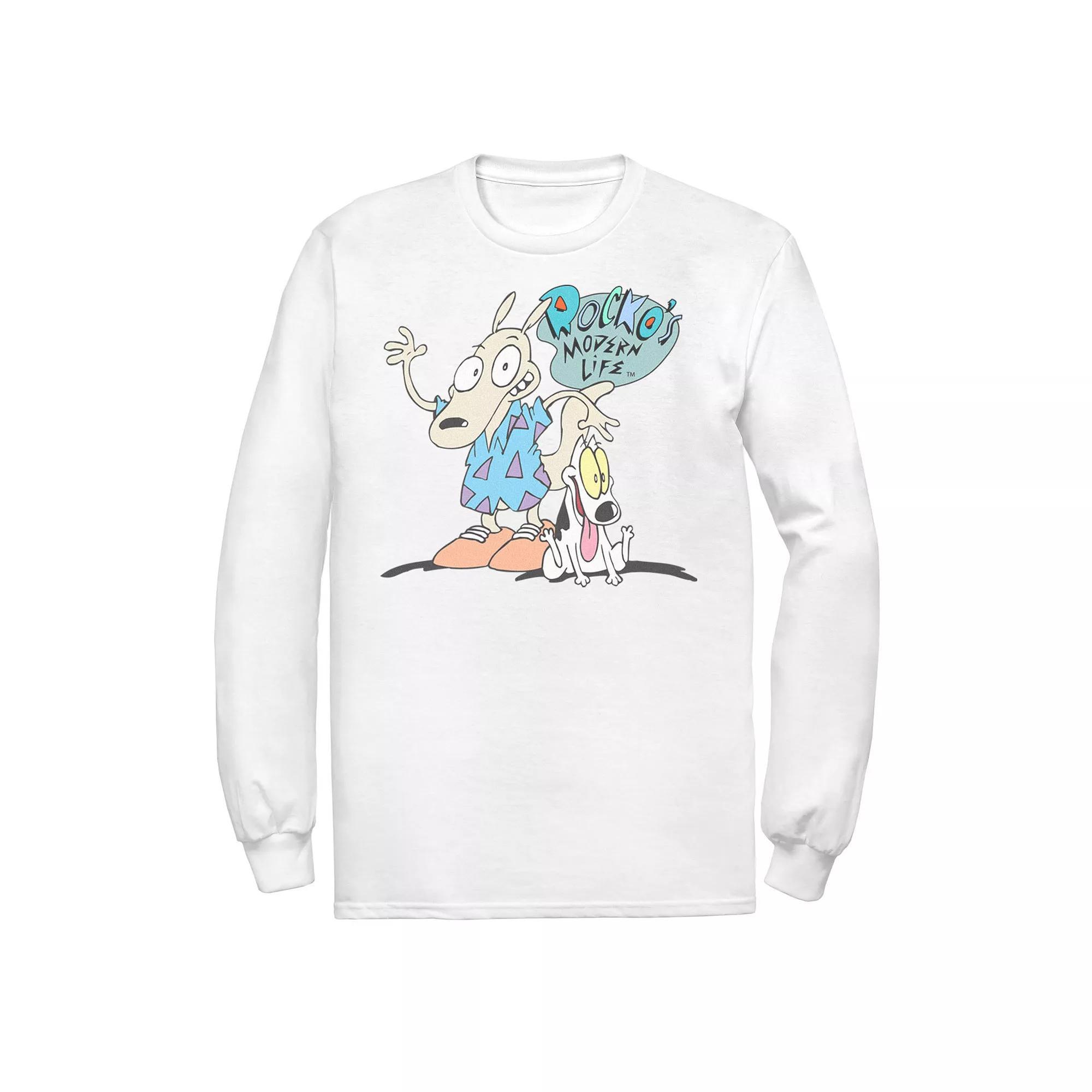 Men's Nickelodeon Rocko's Modern Life Show Intro Tee, Size: XL, Athletic Grey Product Image