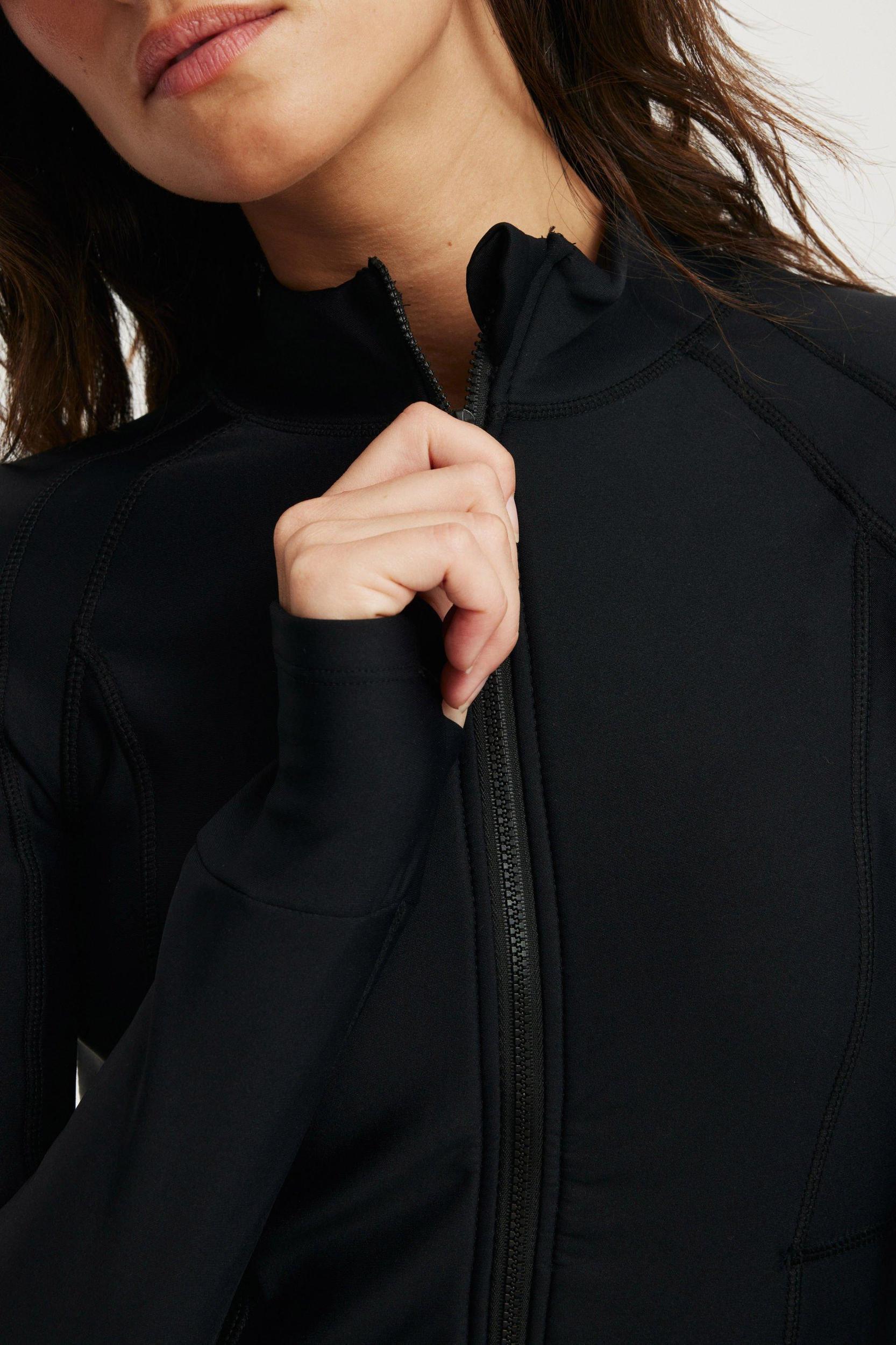 Fleece Lined Zip Thru Long Sleeve Product Image