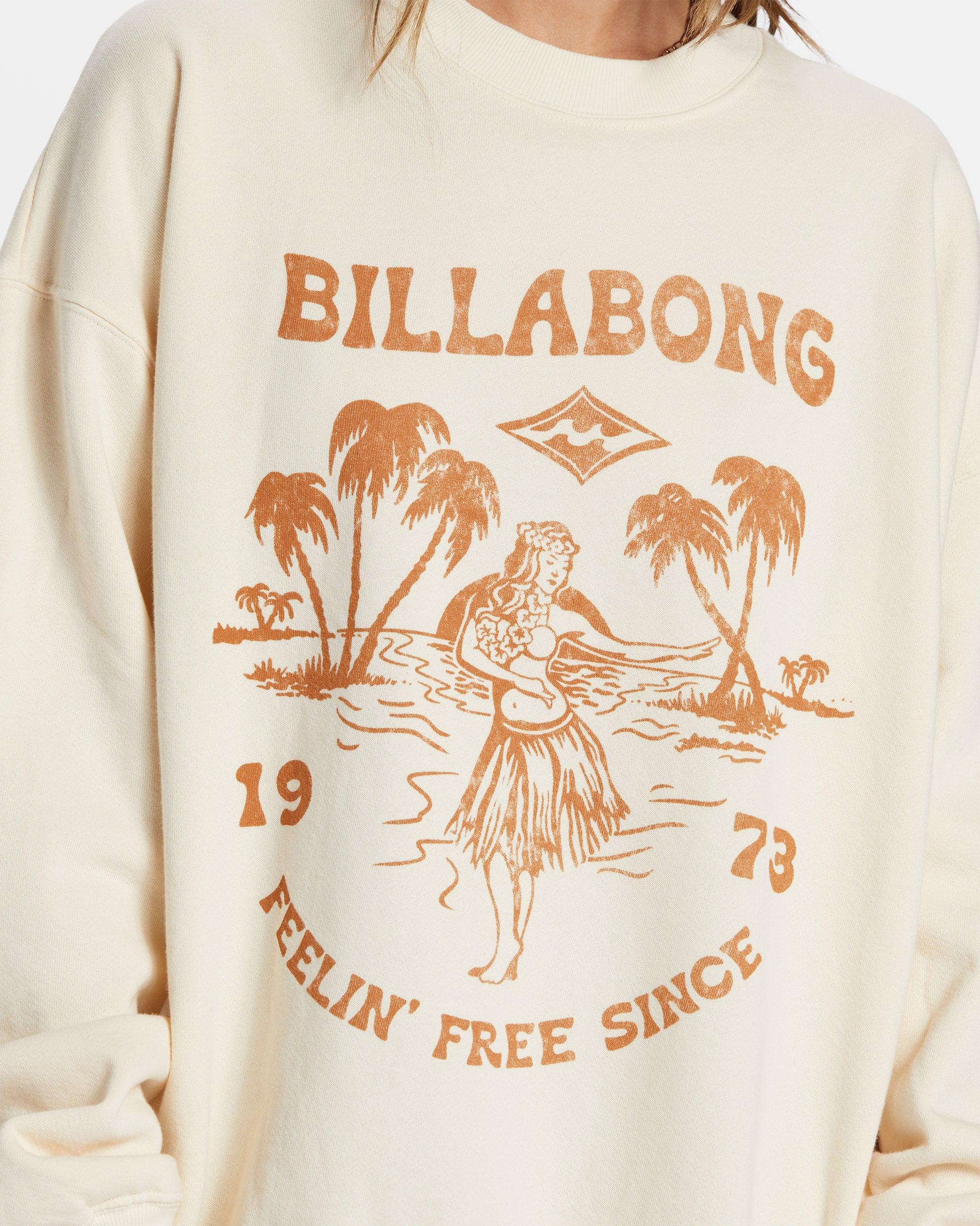 Ride In Oversized Crewneck Sweatshirt - White Cap Female Product Image