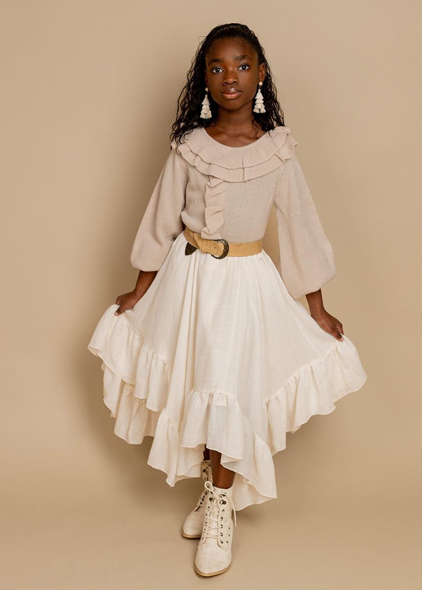 Anilah Sweater in Oat Girls Product Image
