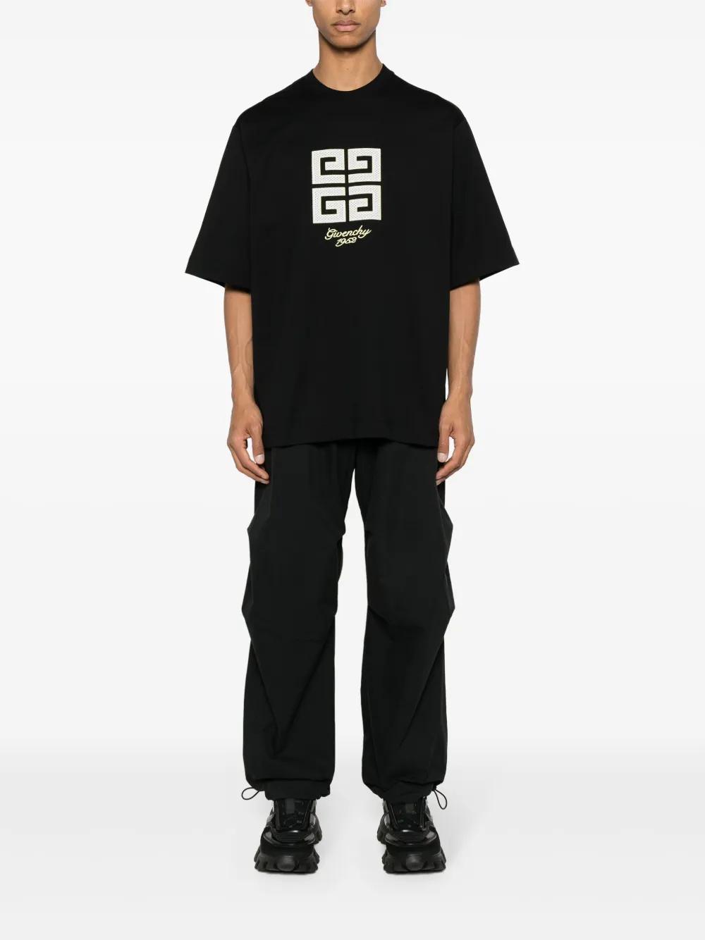 4G-motif cotton T-shirt Product Image