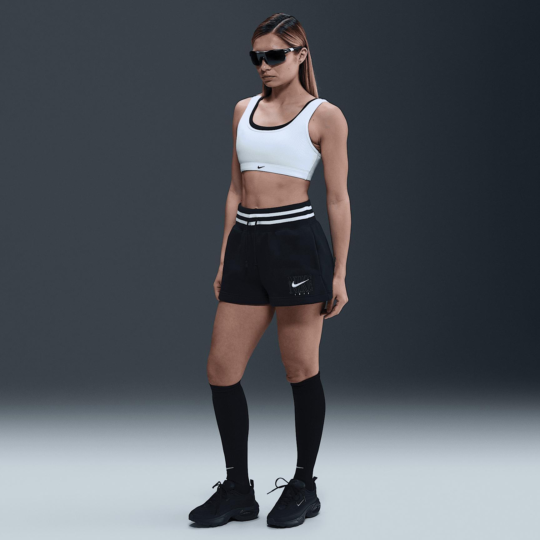 Nike Sportswear Phoenix Fleece Women's High-Waisted Loose Graphic Shorts Product Image