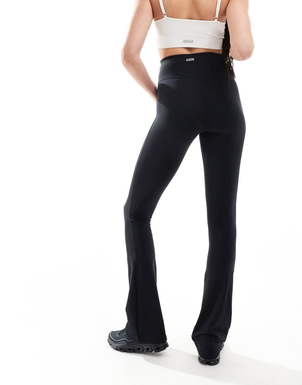 4505 Tall Icon slim kick soft touch yoga leggings in black  Product Image
