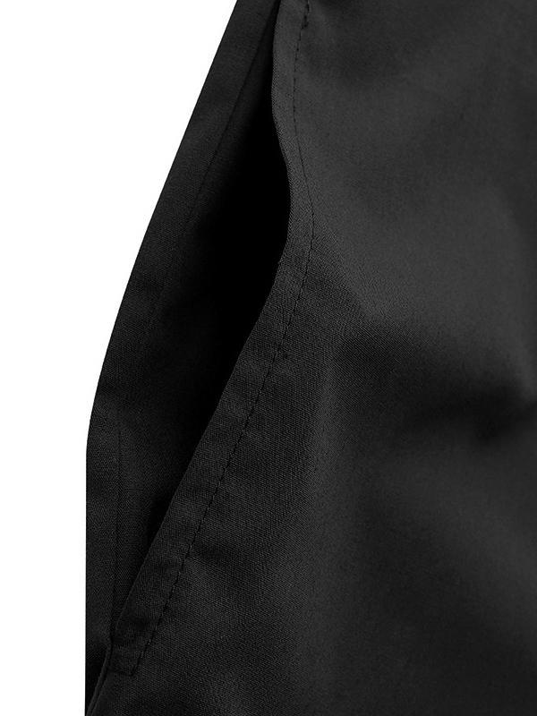 Long Sleeves Loose Solid Color Split-Joint V-Neck Maxi Dresses Product Image