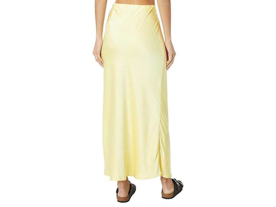 Madewell Satin Maxi Slip Skirt (Candlelight) Women's Skirt Product Image