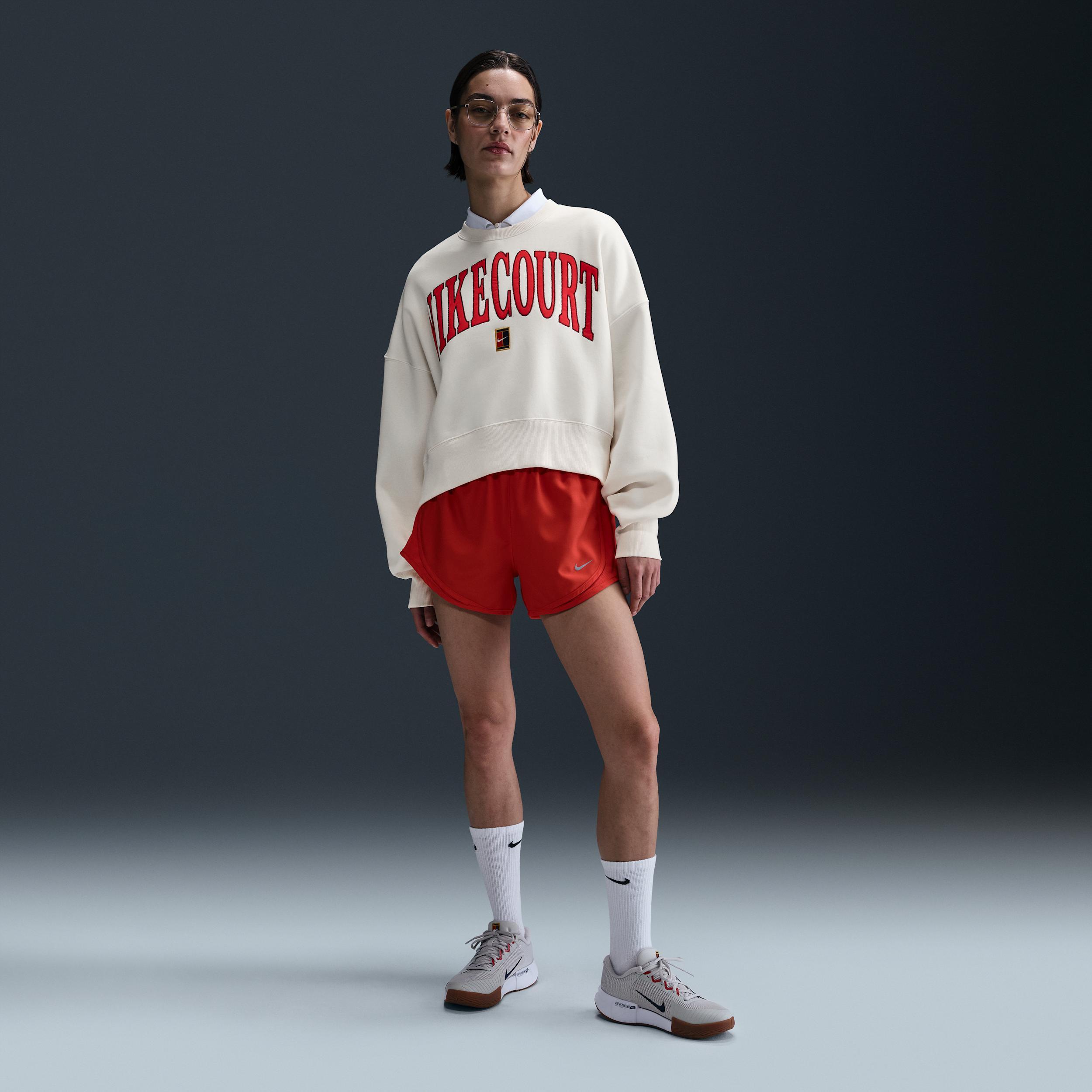 Nike Women's Court Phoenix Fleece Over-Oversized Crew-Neck Tennis Sweatshirt Product Image