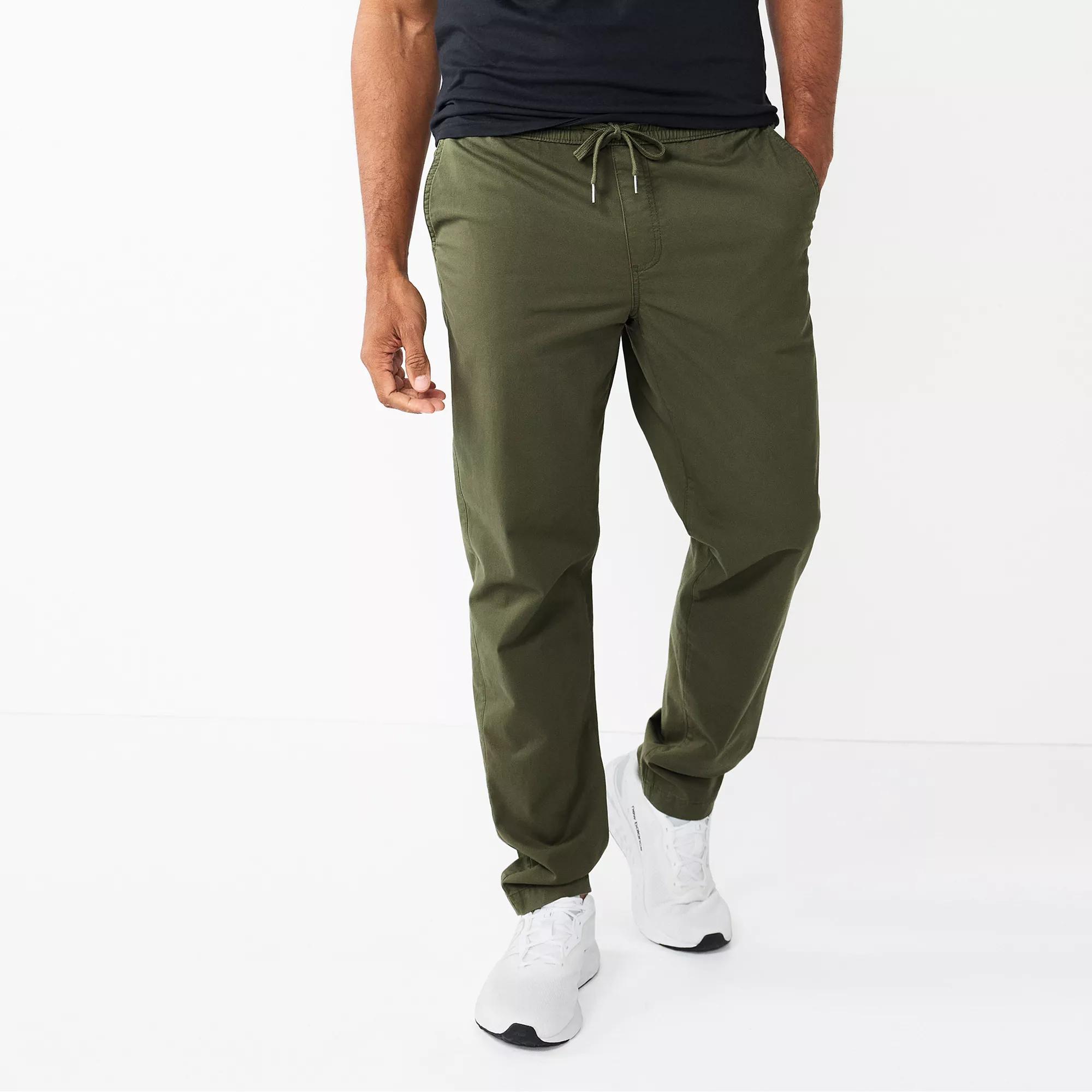 Men's Sonoma Goods For Life® Slim-Fit Pull-On Pants, Size: Medium, Black Luxe Product Image