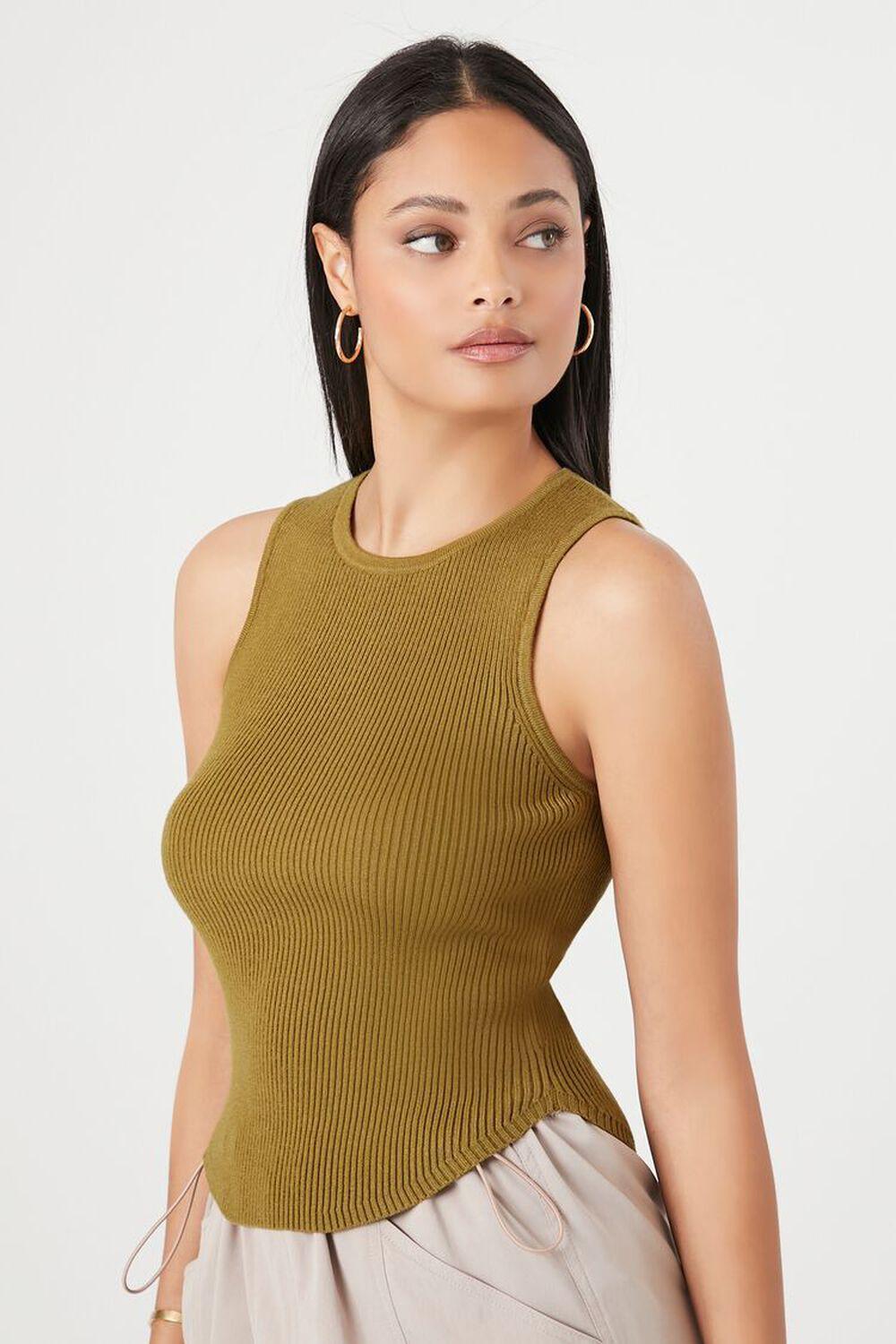 Ribbed Sweater-Knit Tank Top | Forever 21 Product Image