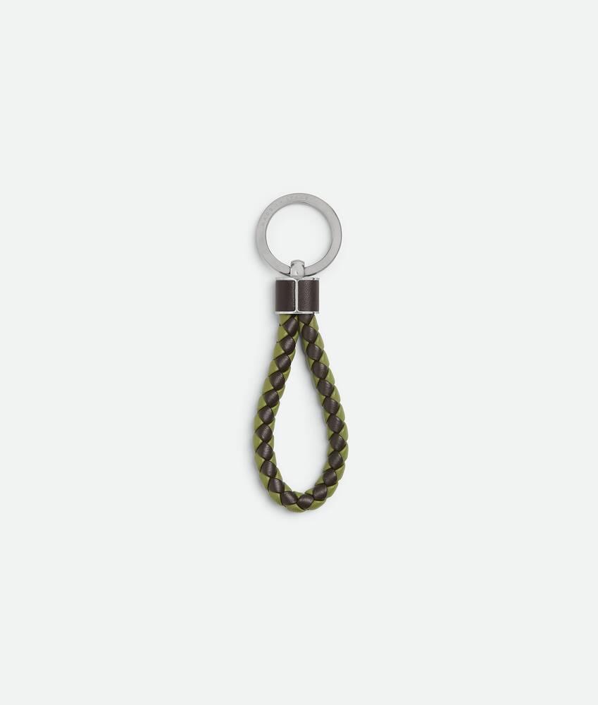 Men's Intreccio Key Ring in Fondant/matcha Product Image