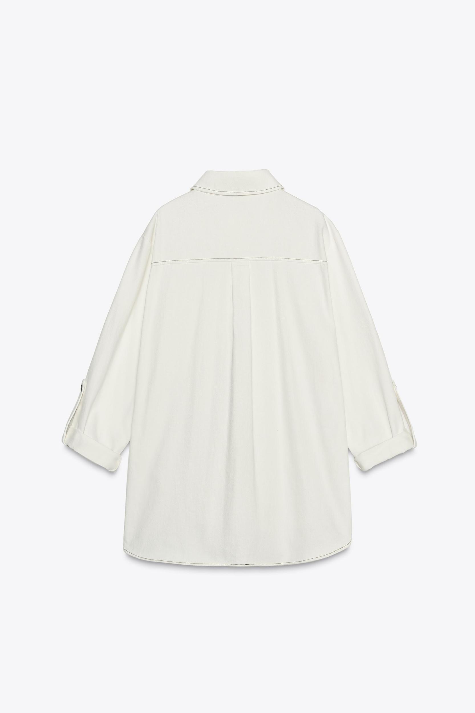 OVERSHIRT WITH CONTRASTING TOPSTITCHING Product Image