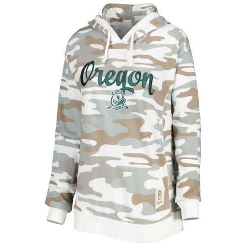 Women's Pressbox Camo Oregon Ducks San Pablo Pullover Hoodie, Size: Small, Green Product Image