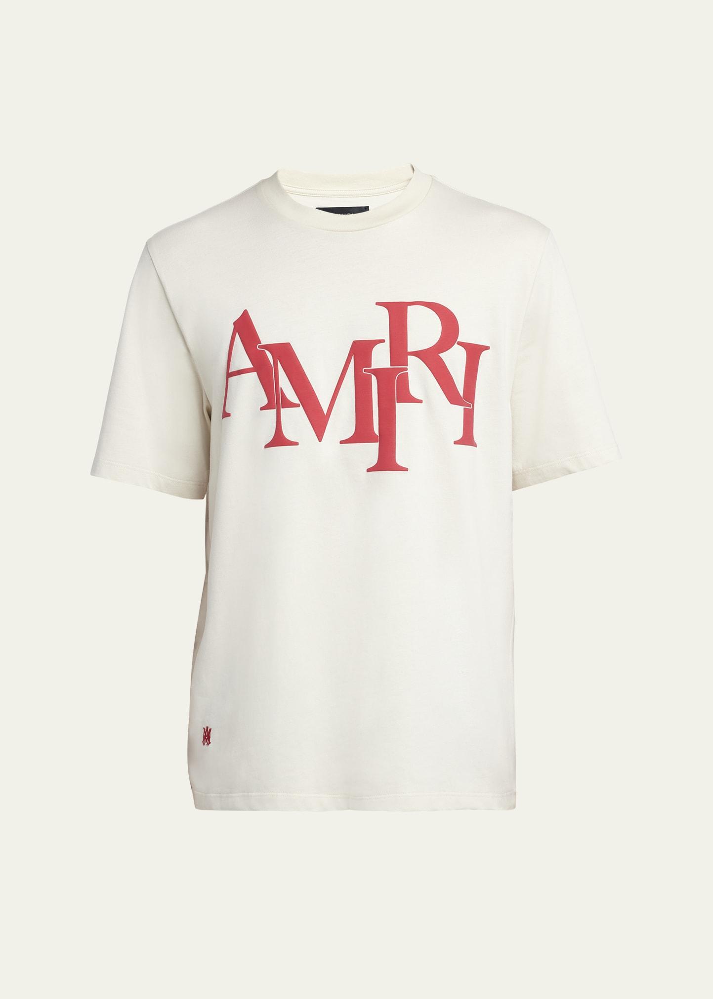 Mens Staggered Logo T-Shirt Product Image