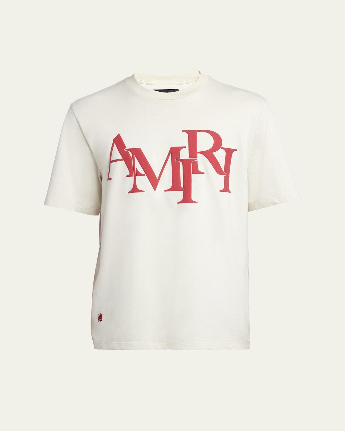 Mens Staggered Logo T-Shirt Product Image