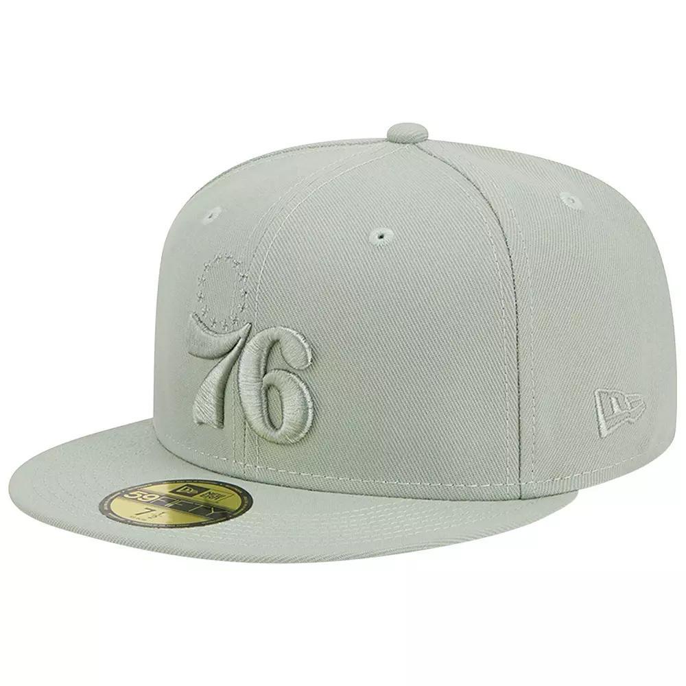 Men's New Era Light Green Philadelphia 76ers Sage Color Pack 59FIFTY Fitted Hat, Size: 7 7/8, 76r Lt Gre Product Image