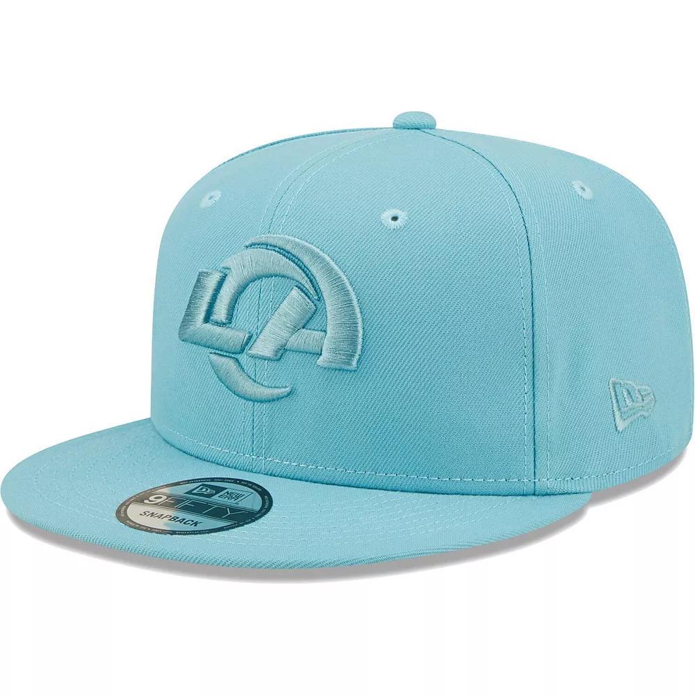 Men's New Era Aqua Los Angeles Rams Color Pack 9FIFTY Snapback Hat, Turquoise A Product Image