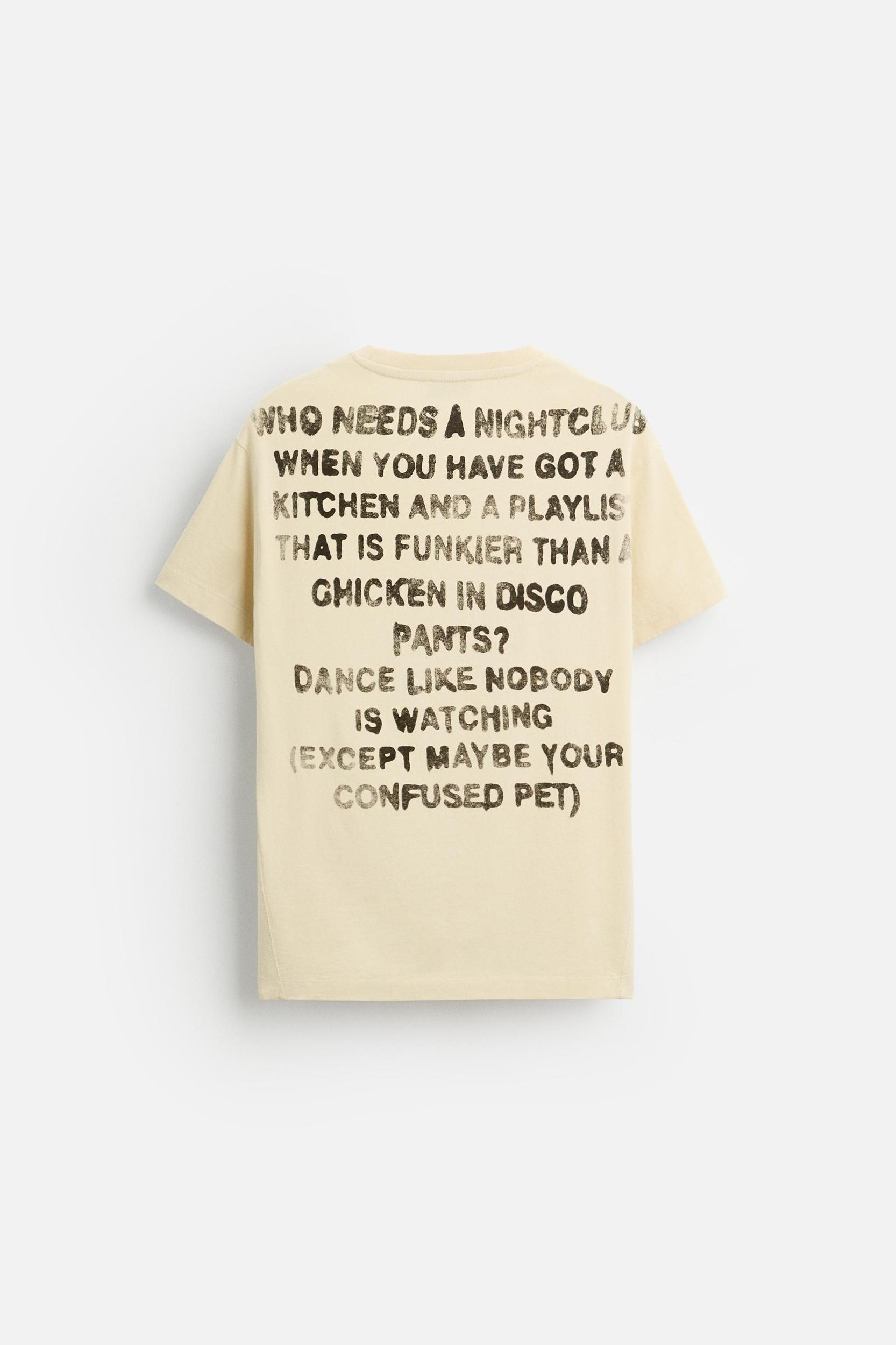 TEXT PRINT T-SHIRT Product Image