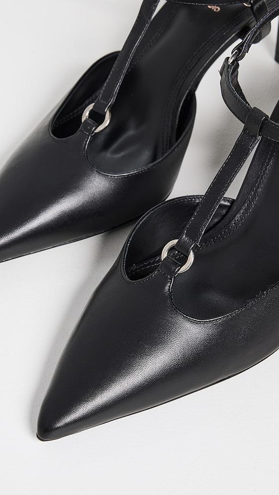 Black Suede Studio Coeur Heels | Shopbop Product Image