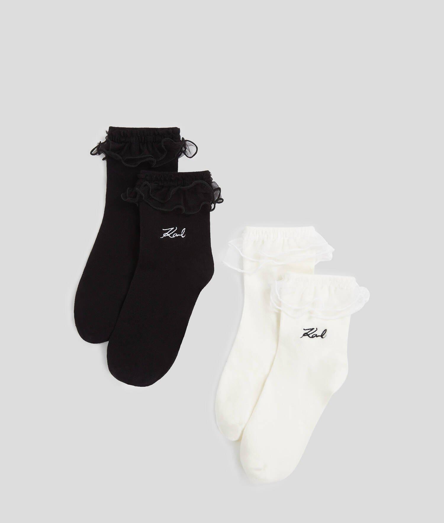 K/SIGNATURE RUFFLE SOCKS – 2-PACK Product Image