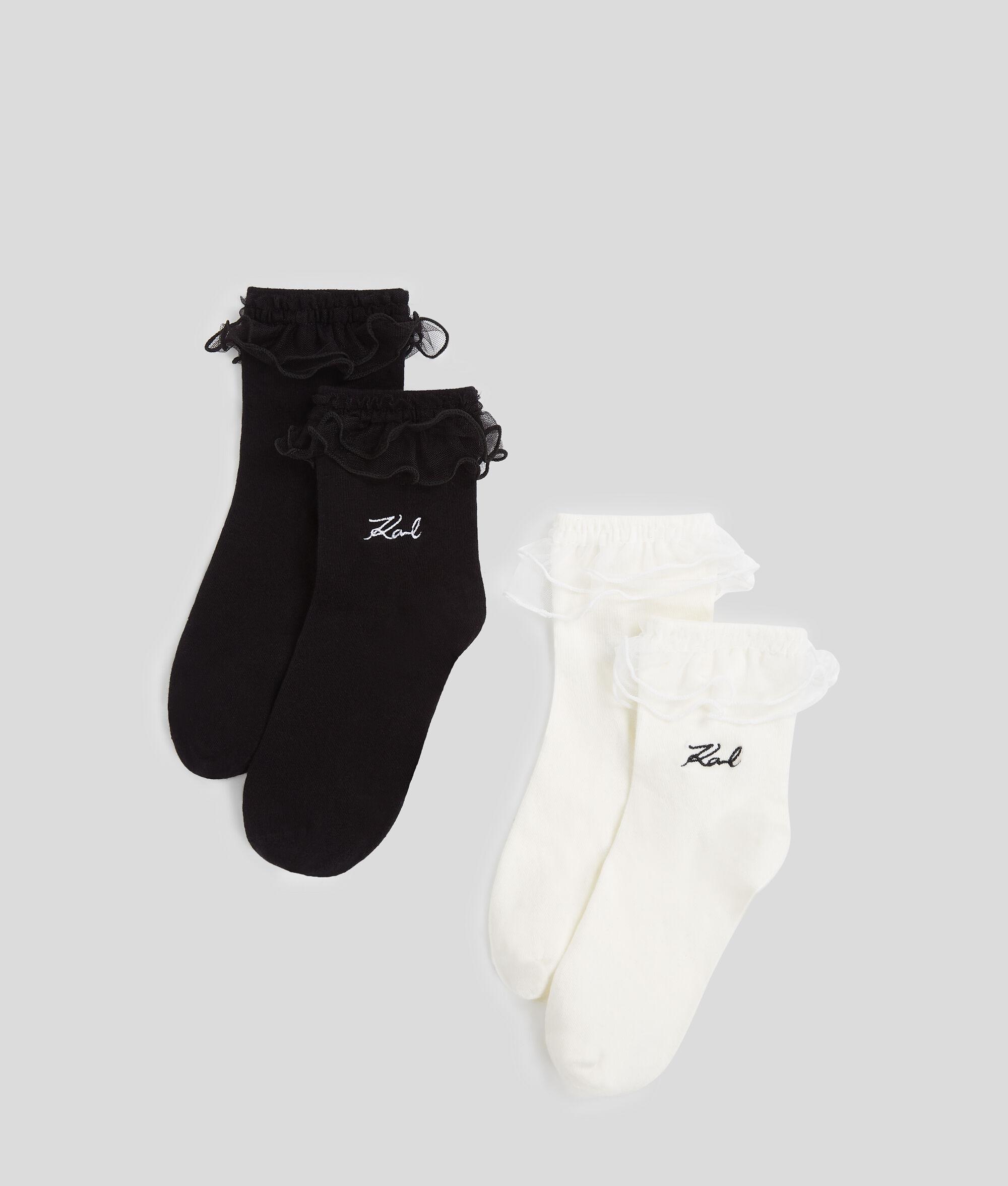 K/SIGNATURE RUFFLE SOCKS – 2-PACK Product Image
