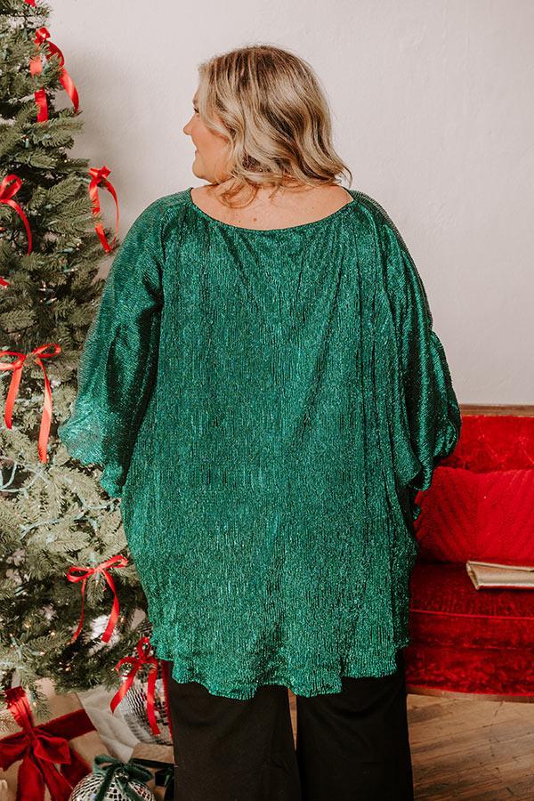 Evergreen Elegance Metallic Top Curves Product Image