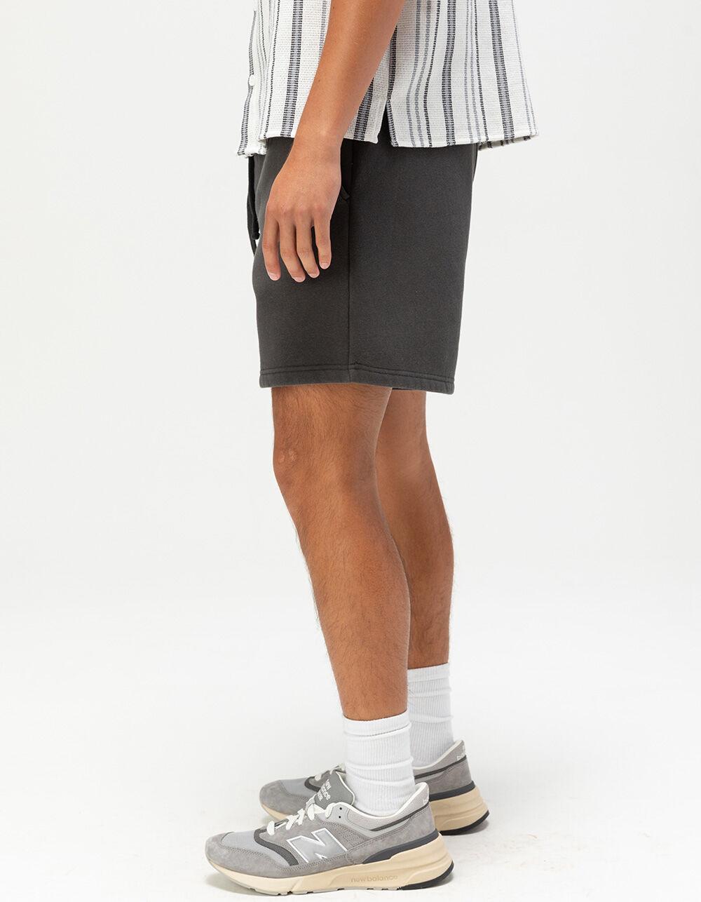 RSQ Mens Loose Sweat Shorts - WASHED BLACK Product Image