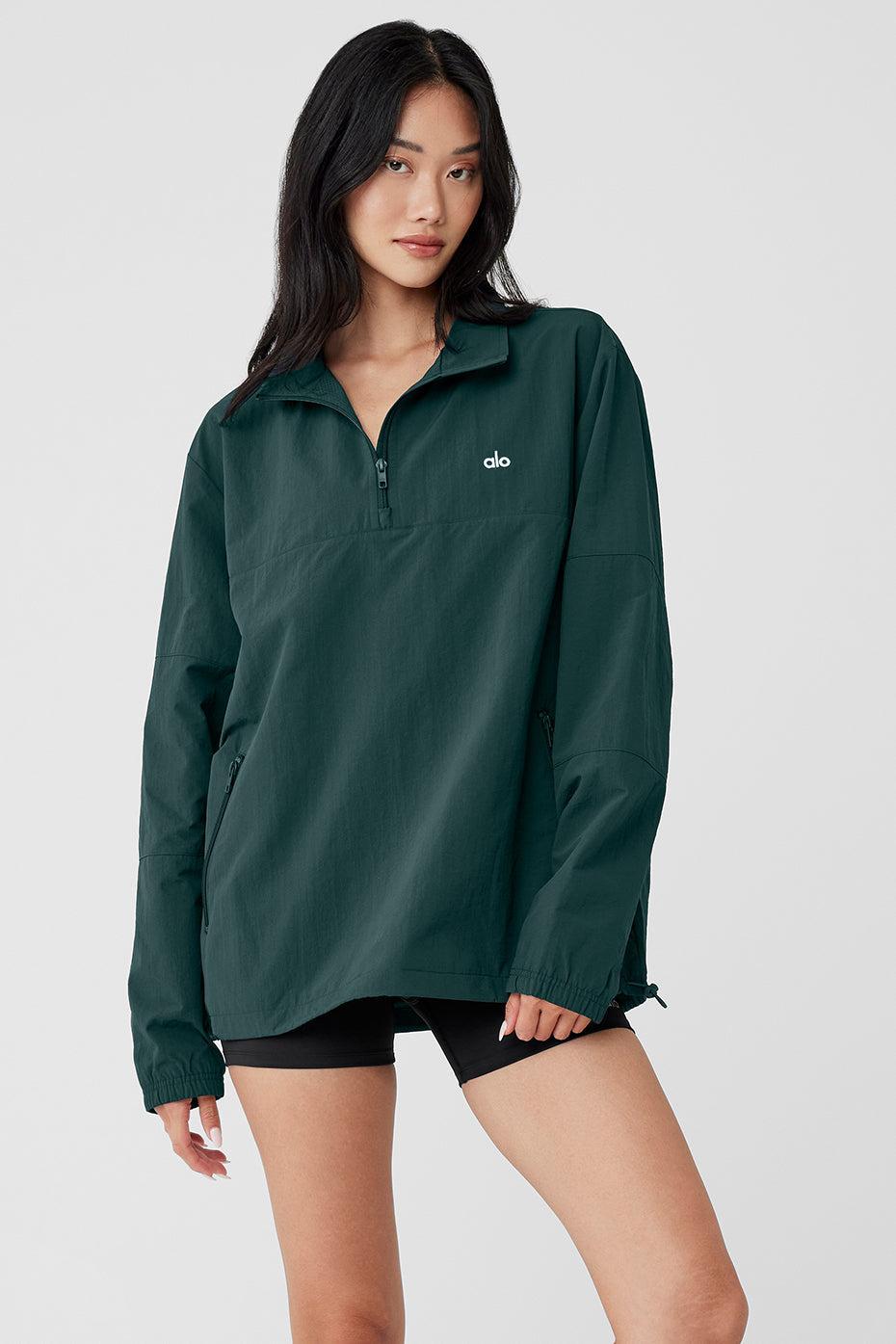 Takeaway Track Pullover - Midnight Green Male Product Image