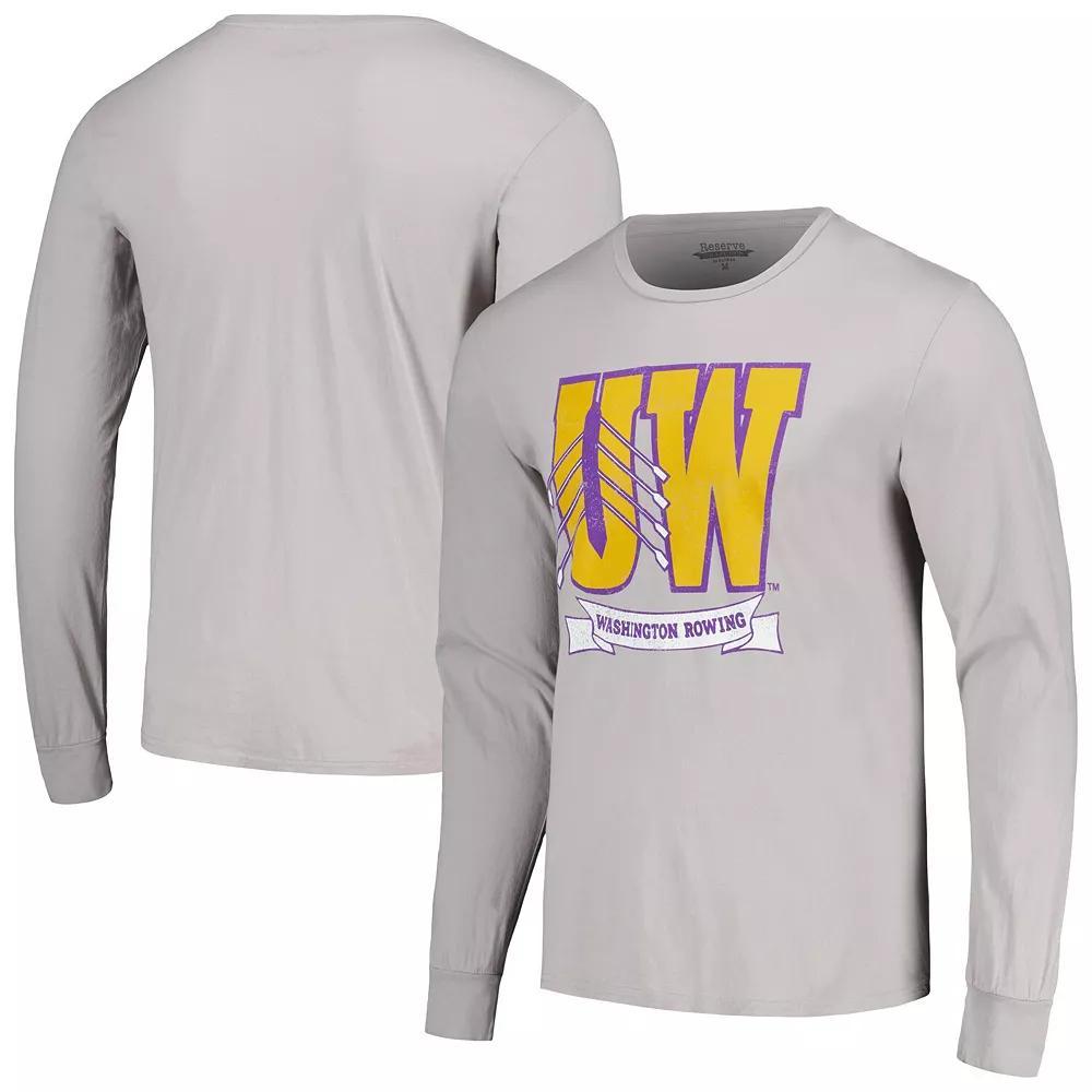 Men's Blue 84  Gray Washington Huskies Rowing The Boys in the Boat Long Sleeve T-Shirt, Size: 2XL, Grey Product Image
