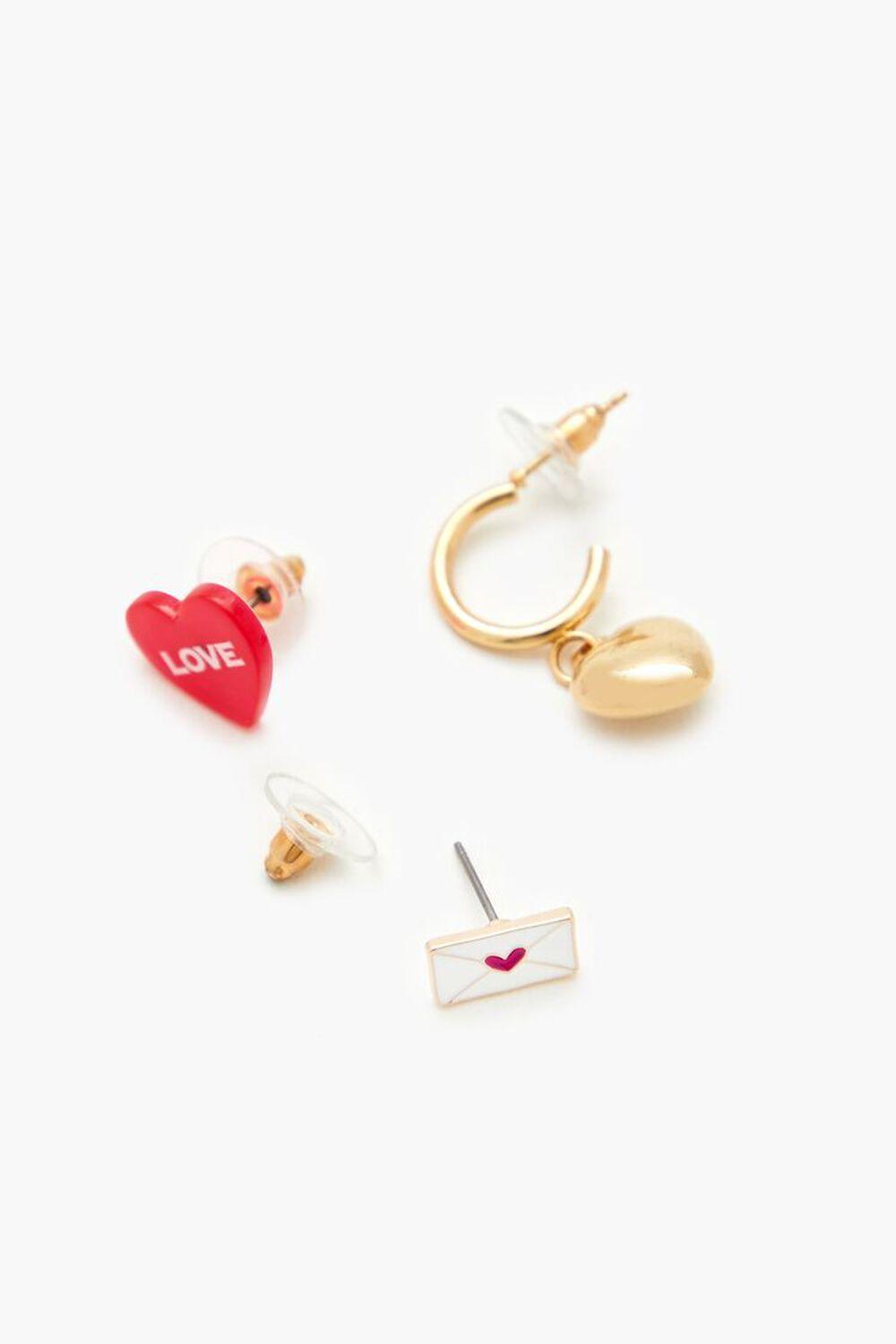 Love Letter Stud & Hoop Earrings | Forever 21 Product Image