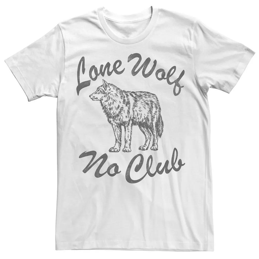 Big & Tall Lone Wolf Short Sleeve Logo Tee, Men's, Size: XXL Tall, White Product Image