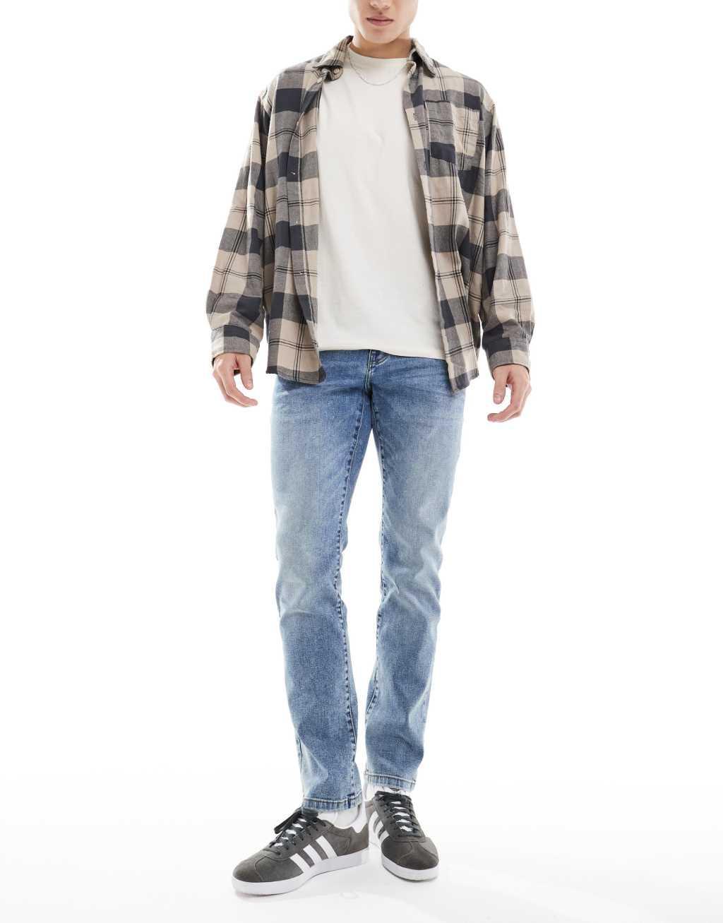 ONLY & SONS Loom slim fit jeans in vintage blue wash Product Image