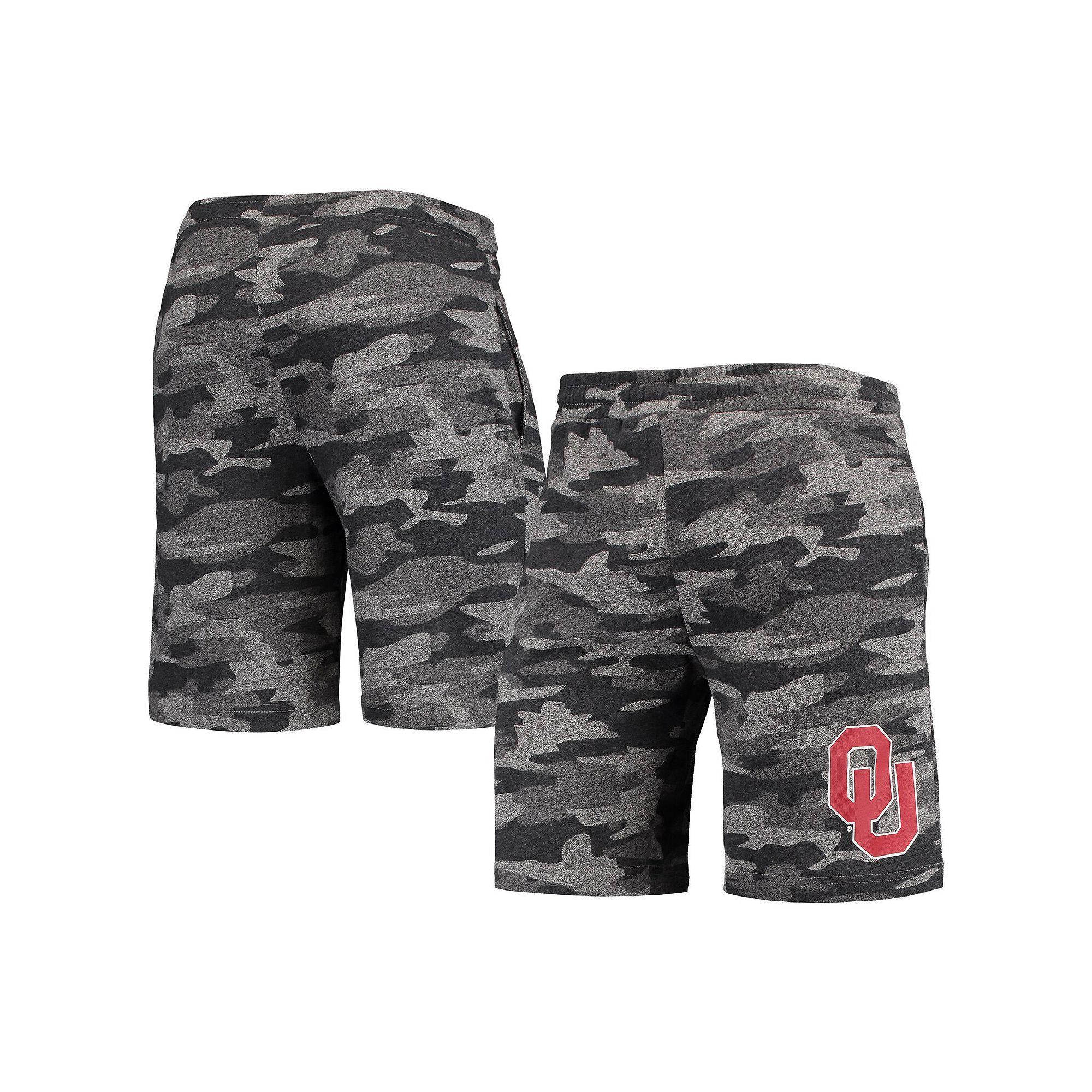 Men's Concepts Sport Charcoal/Gray Oklahoma Sooners Camo Backup Terry Jam Lounge Shorts, Size: XL Product Image