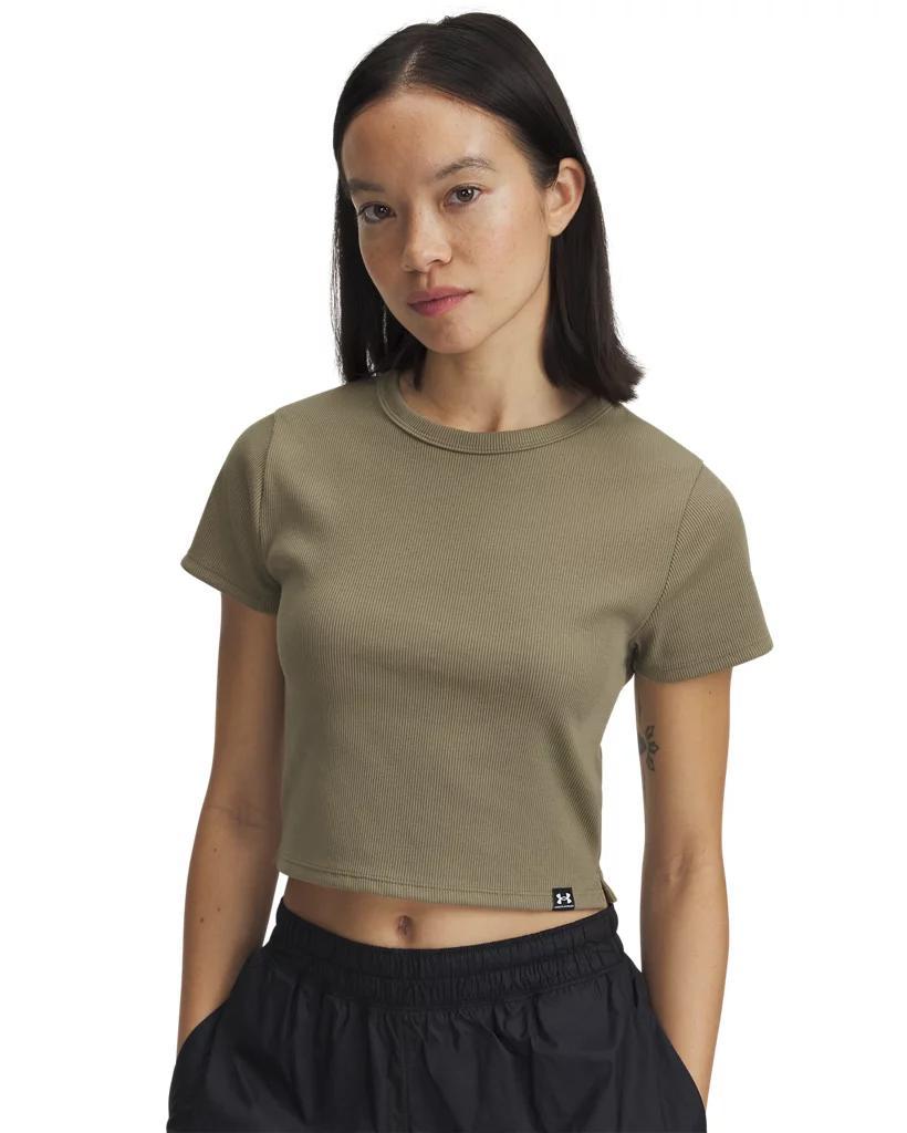 Women's UA Rival Rib Baby T-Shirt Product Image