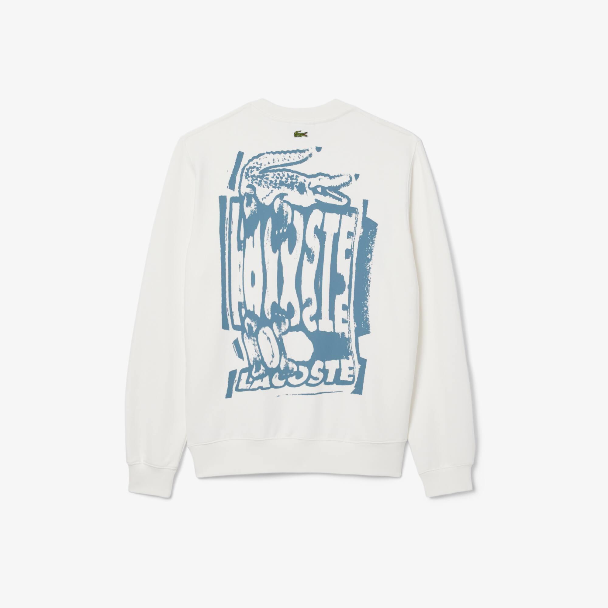 Graphic Print Fleece Sweatshirt Product Image