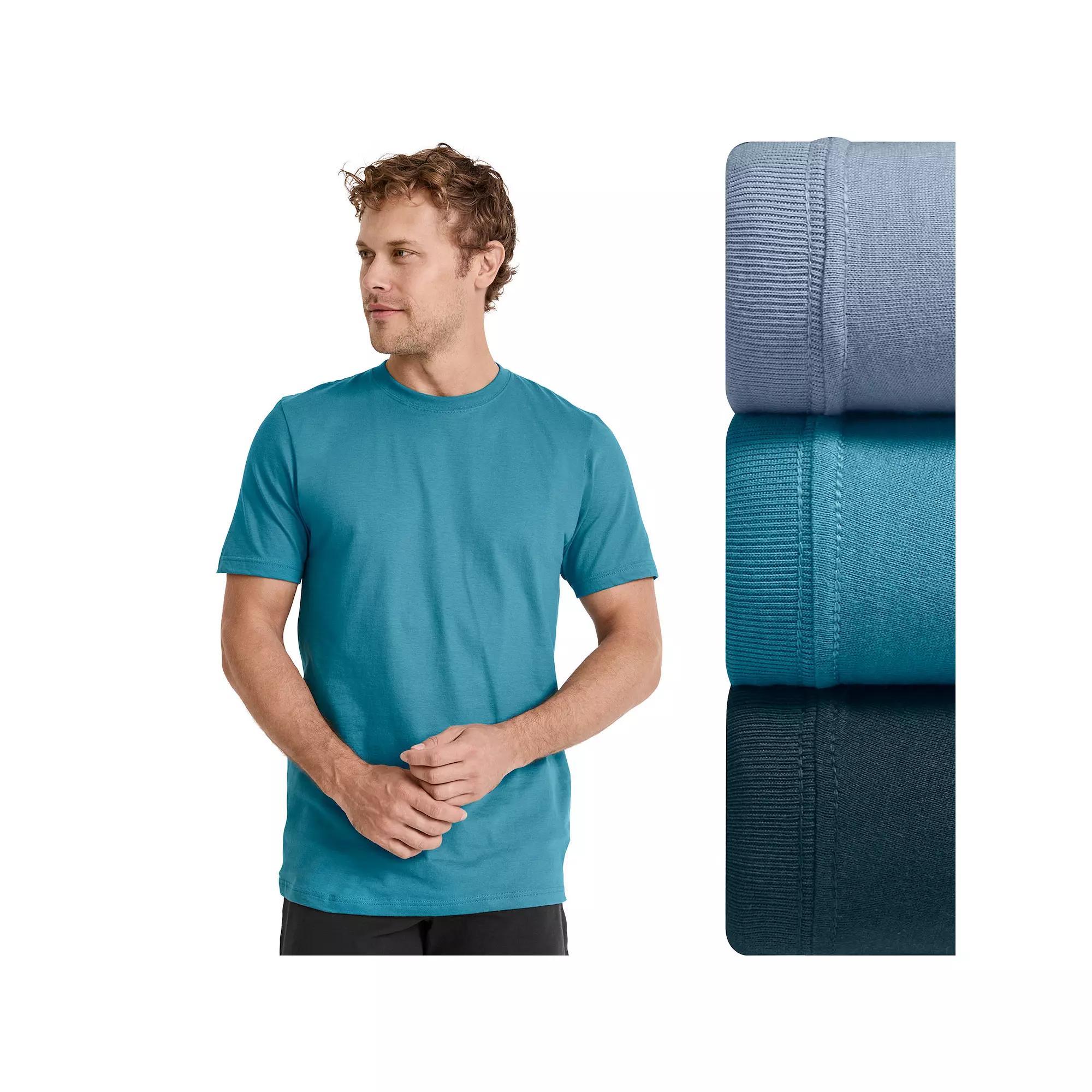 Men's Jockey® Classic 3-pack Crewneck Tees, Size: XXL, Teal Grey Team Product Image