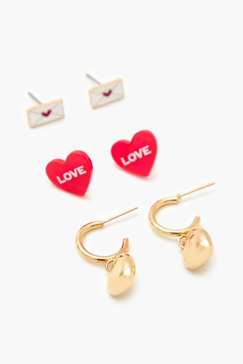 Love Letter Stud & Hoop Earrings | Forever 21 Product Image