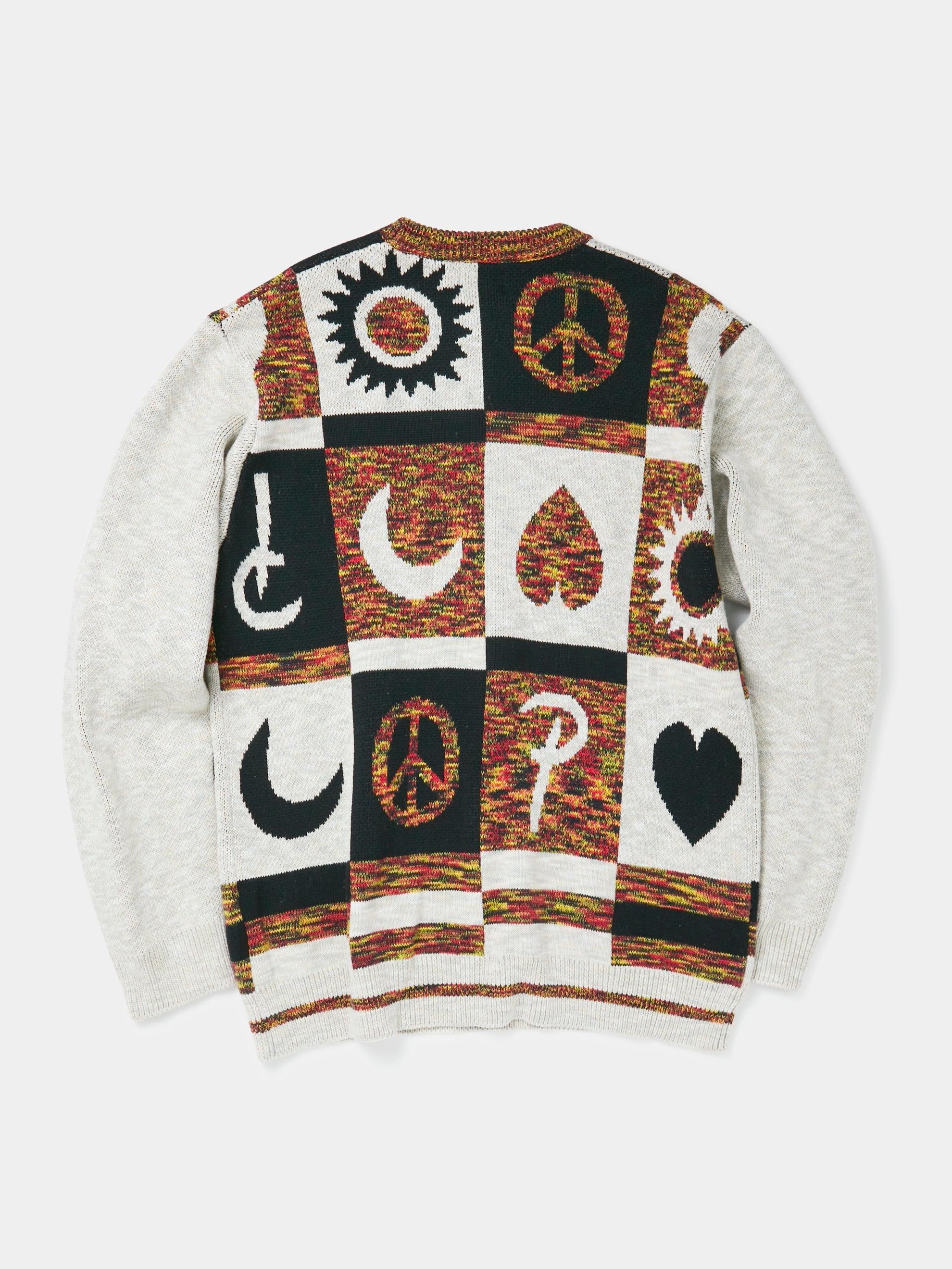 JACQUARD CRAYON KNITTED LONGSLEEVE (Dark Blue) Product Image