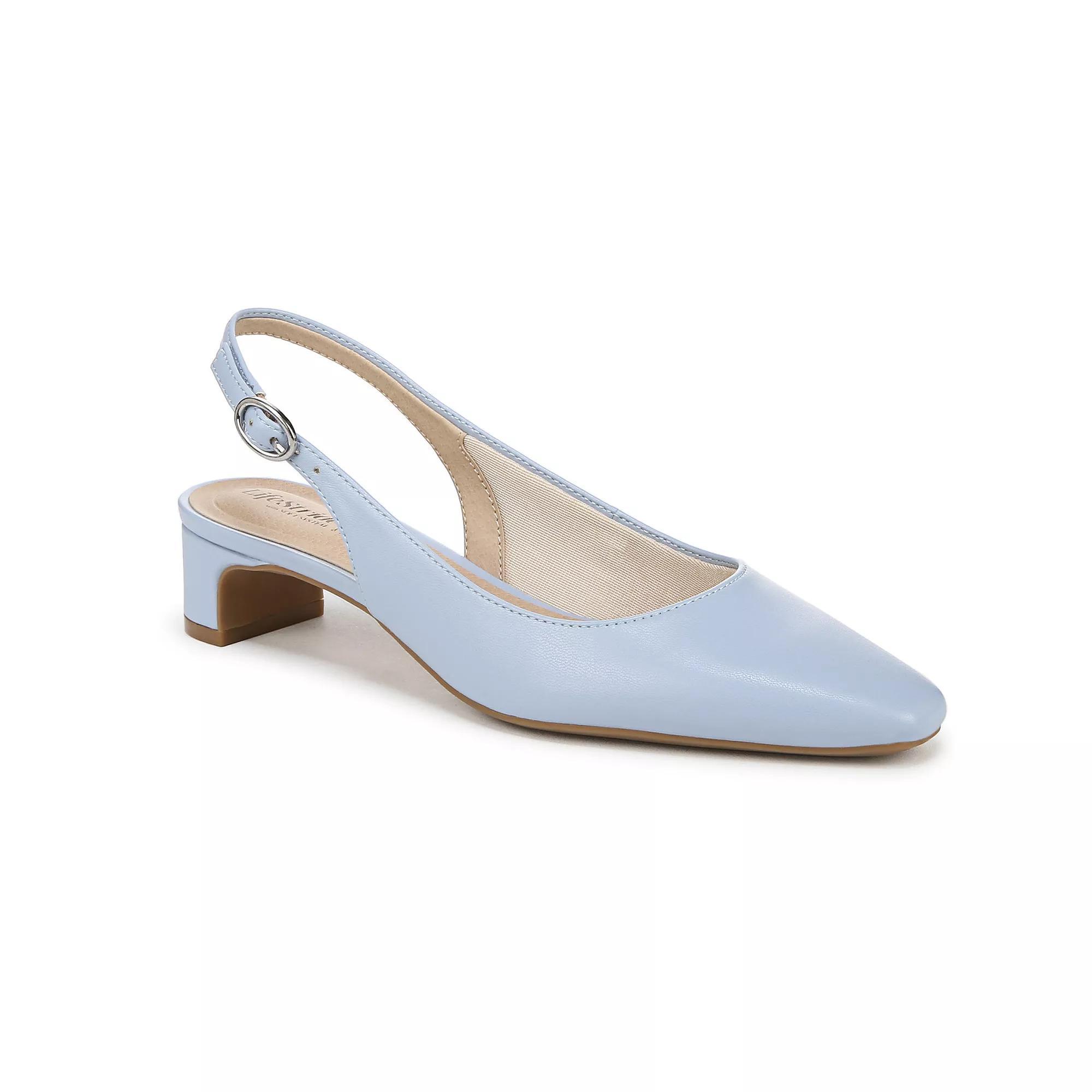 LifeStride Lorena Women's Slingback Dress Shoes, Size: 9 Wide, Ice Blue Product Image