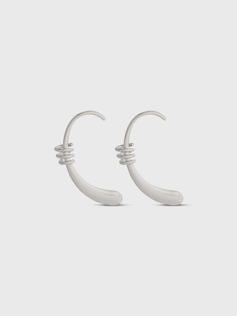 SILVER MONO EARRING Product Image