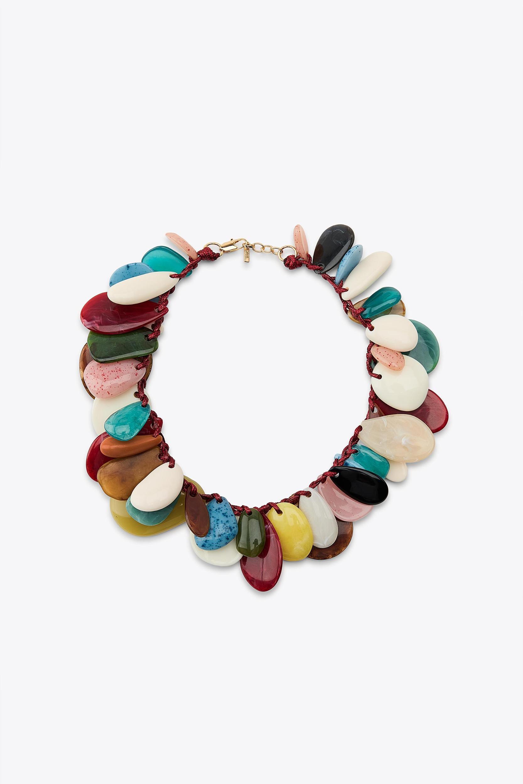 RESIN PIECE CORD NECKLACE Product Image