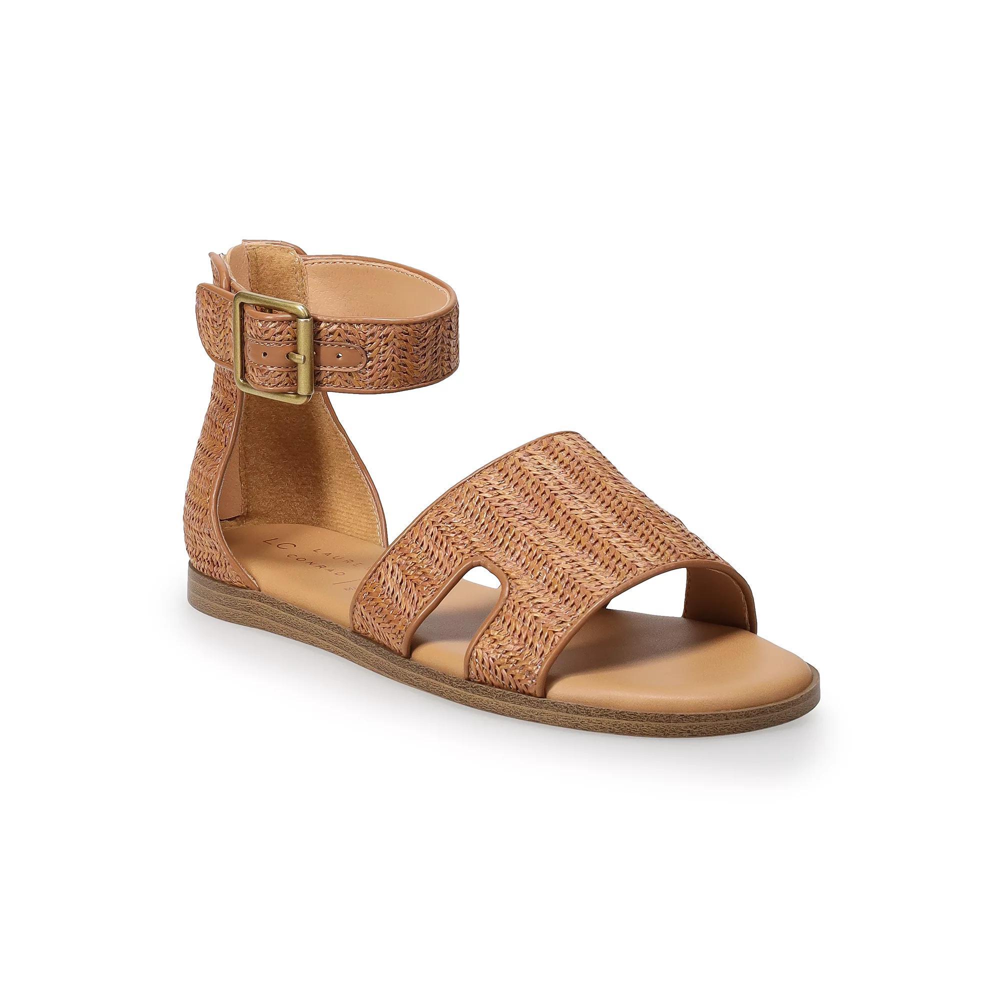 LC Lauren Conrad Niviann Womens Sandals with Heel Counter Red Product Image