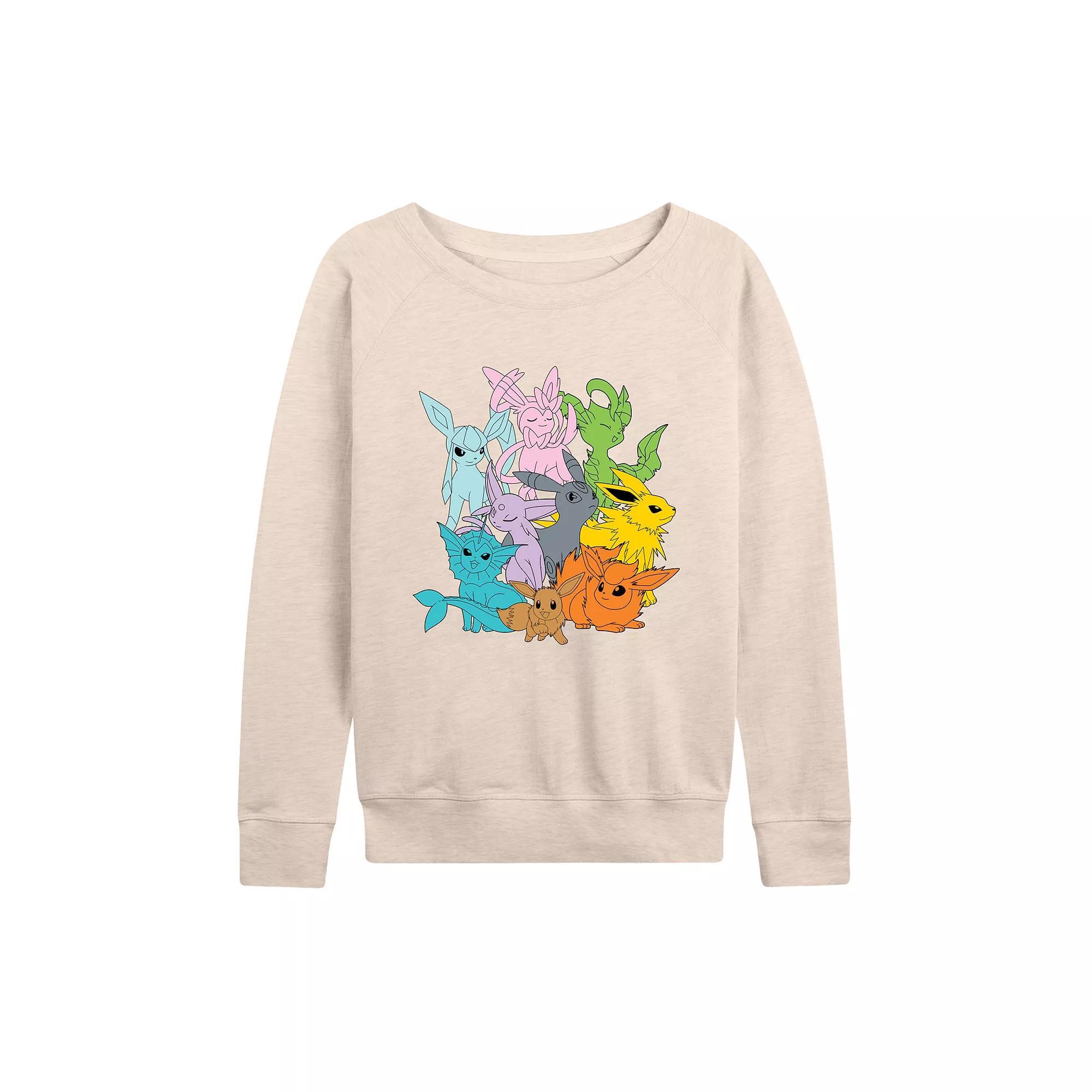 Womens Pokemon Eevolutions French Terry Long Sleeve Tee Product Image