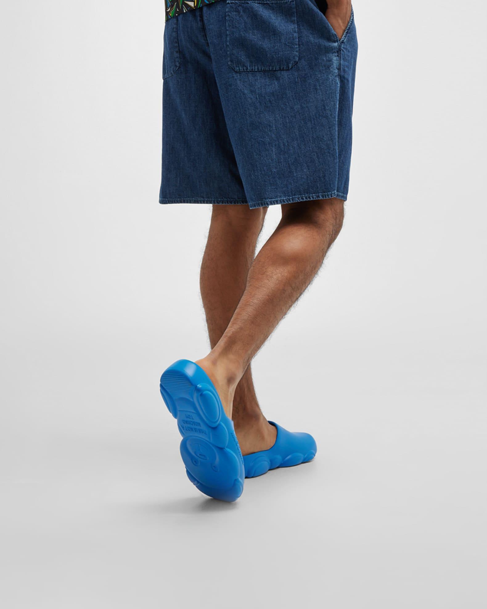 Men's Bubble Teddy Rubber Slides Product Image