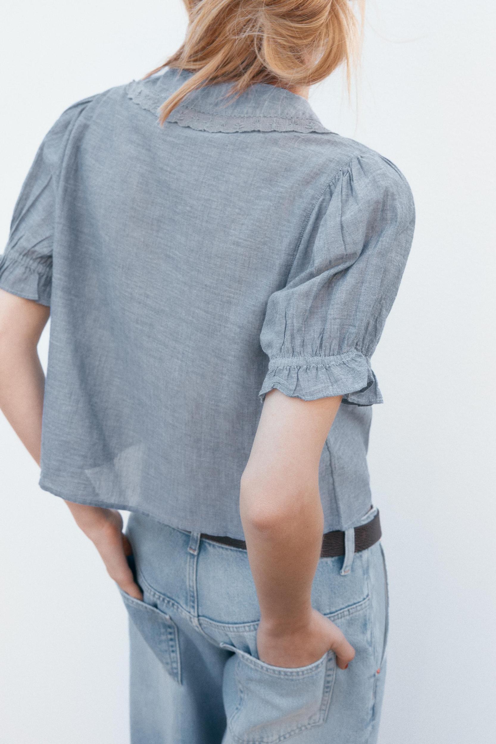 FLORAL EMBROIDERY SHIRT Product Image