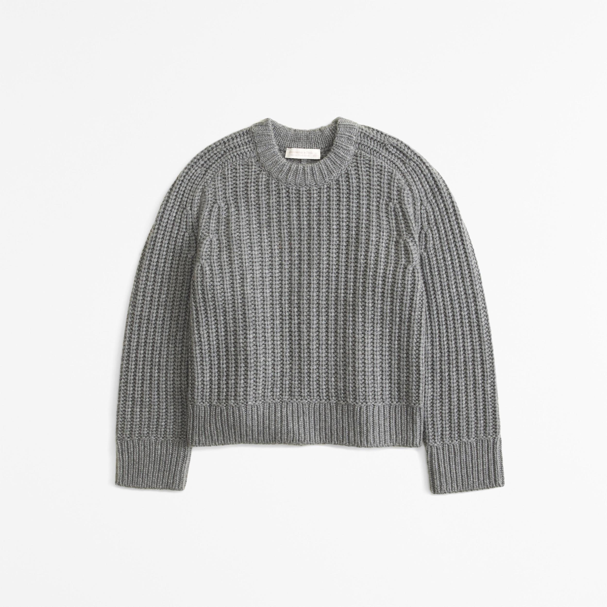 The A&F Madeline Wool-Blend Crew Sweater Product Image
