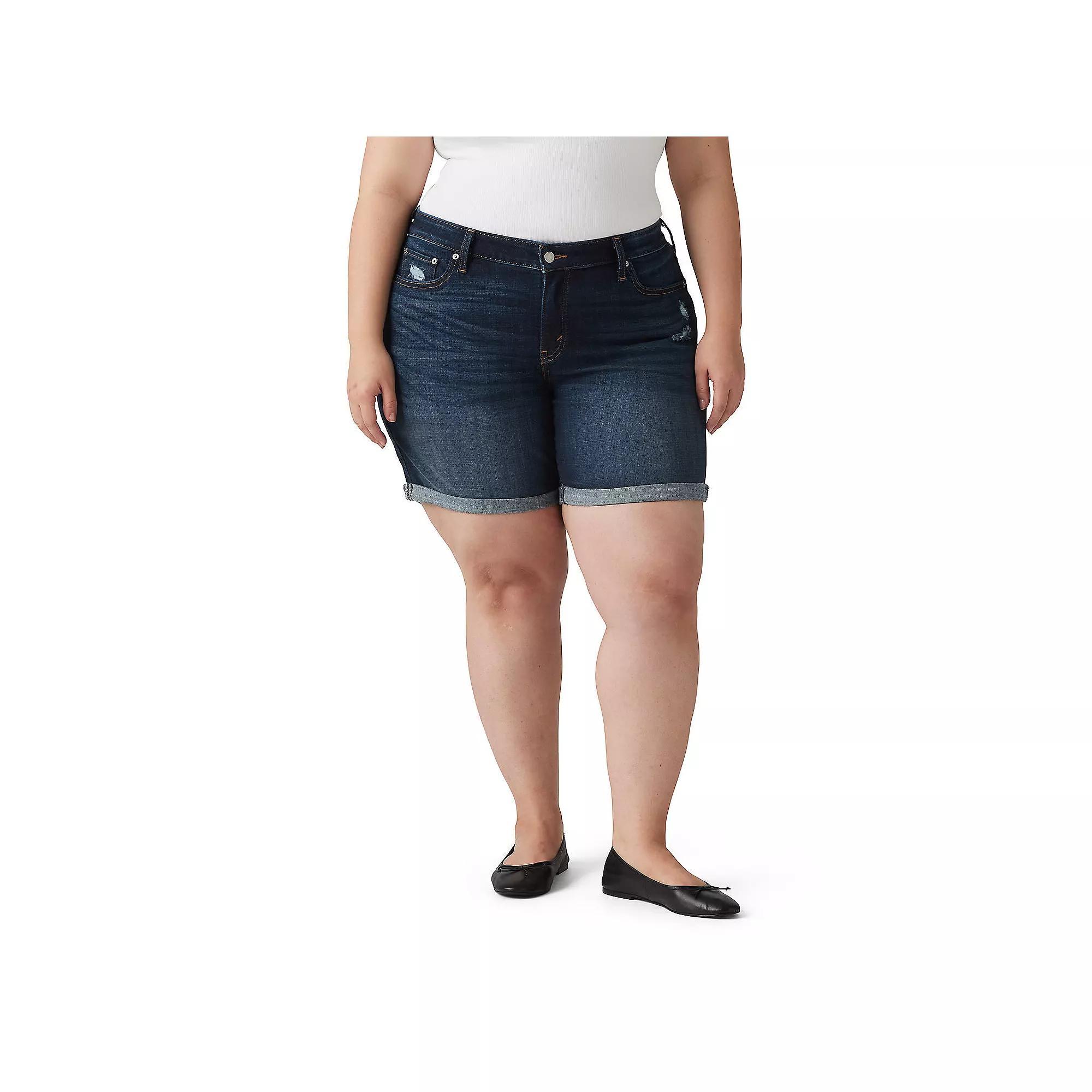 Plus Size Levi's® Mid-Length Jean Shorts, Women's, Size: 22 W, Young And Old Product Image
