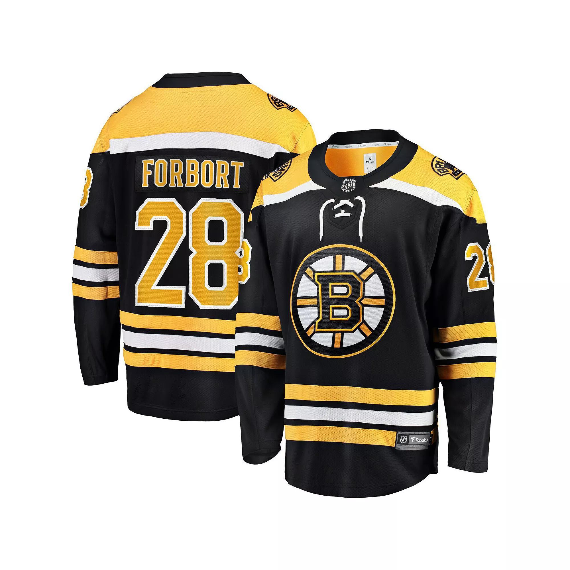 Men's Fanatics Branded Derek Forbort Black Boston Bruins Home Breakaway Player Jersey, Size: 2XL Product Image